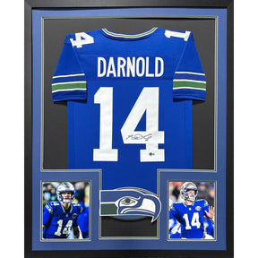 Sam Darnold Framed Signed Seattle Seahawks TB Jersey Beckett Autographed