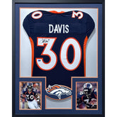 Terrell Davis Framed Signed Jersey Beckett Autographed Denver Broncos PC