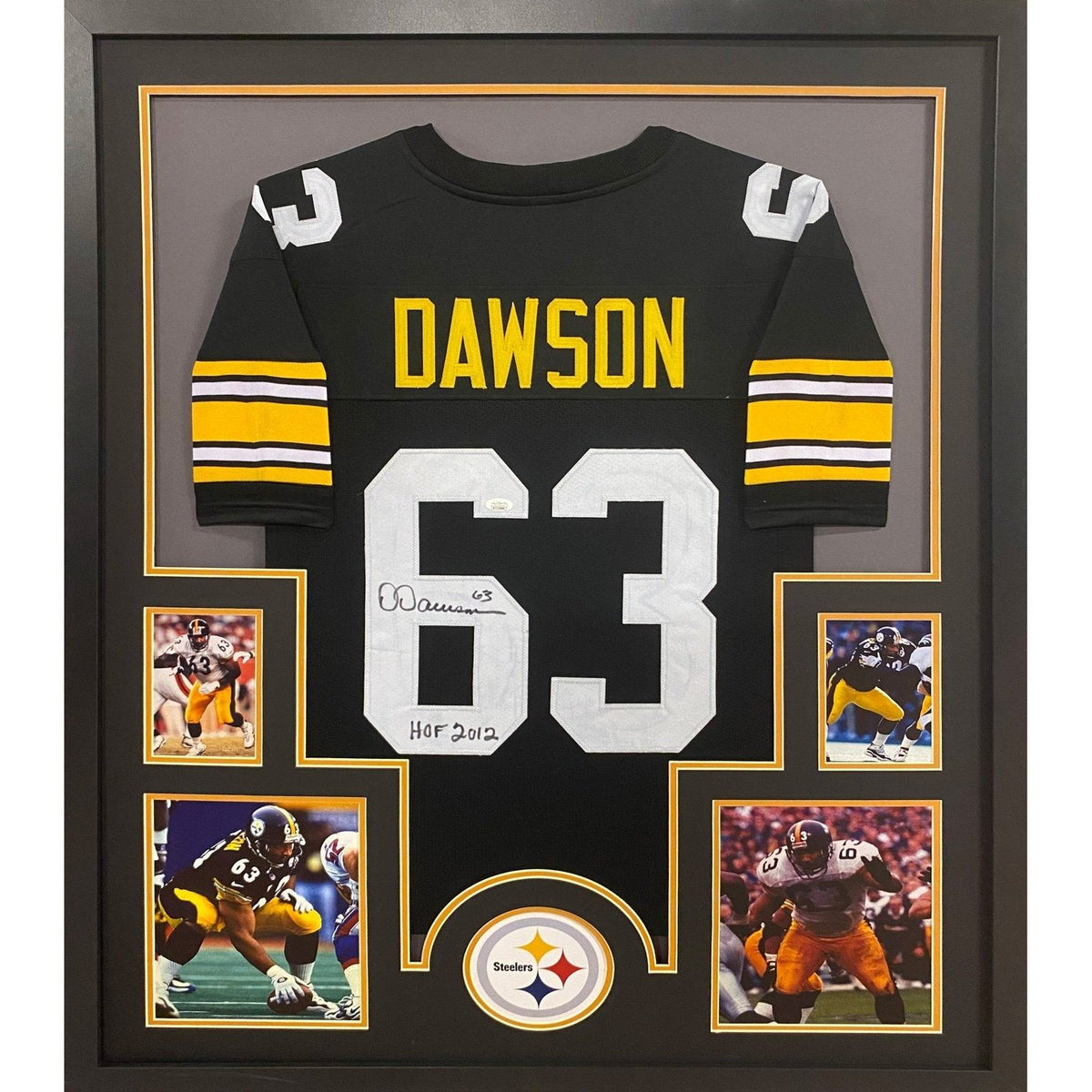 Dermontti Dawson Signed Framed Jersey JSA Autographed Pittsburgh Steelers