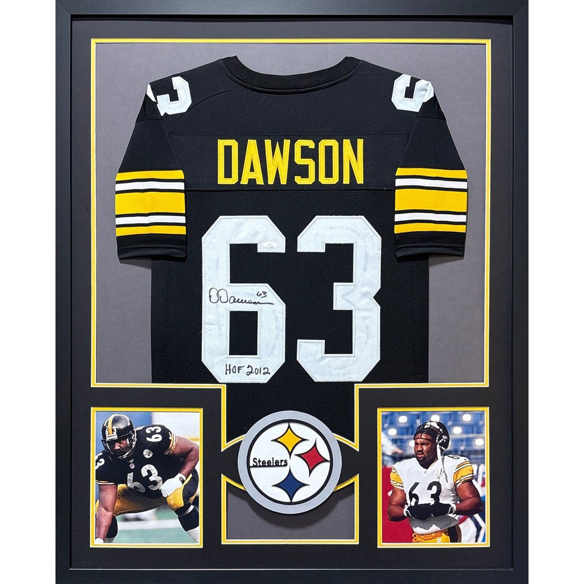 Dermontti Dawson Signed Framed Jersey JSA Autographed Pittsburgh Steelers 2P