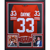 Ron Dayne Signed Framed Jersey Schwartz Autographed Wisconsin