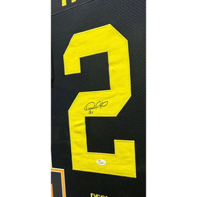 Desmond Howard JSA Signed Framed Stat Jersey Autographed Michigan