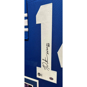 TY Detmer Framed Signed BYU Jersey Beckett Autographed