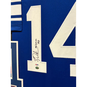 TY Detmer Framed Signed BYU Stat Jersey PSA/DNA Autographed Heisman