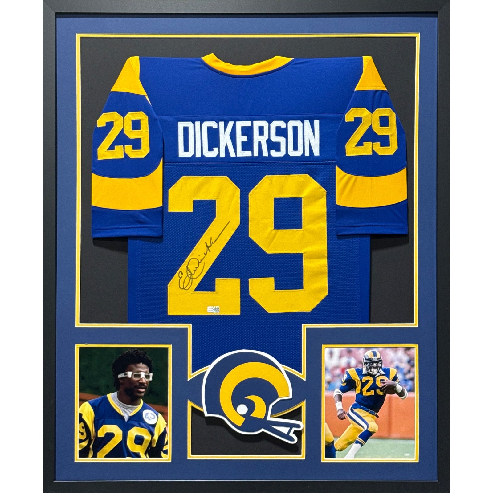 Eric Dickerson Signed Framed Jersey Tristar Autographed Los Angeles Rams