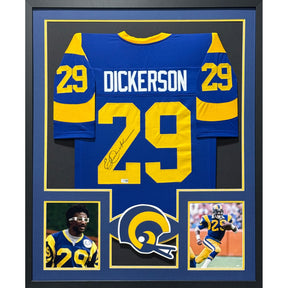 Eric Dickerson Signed Framed Jersey Tristar Autographed Los Angeles Rams