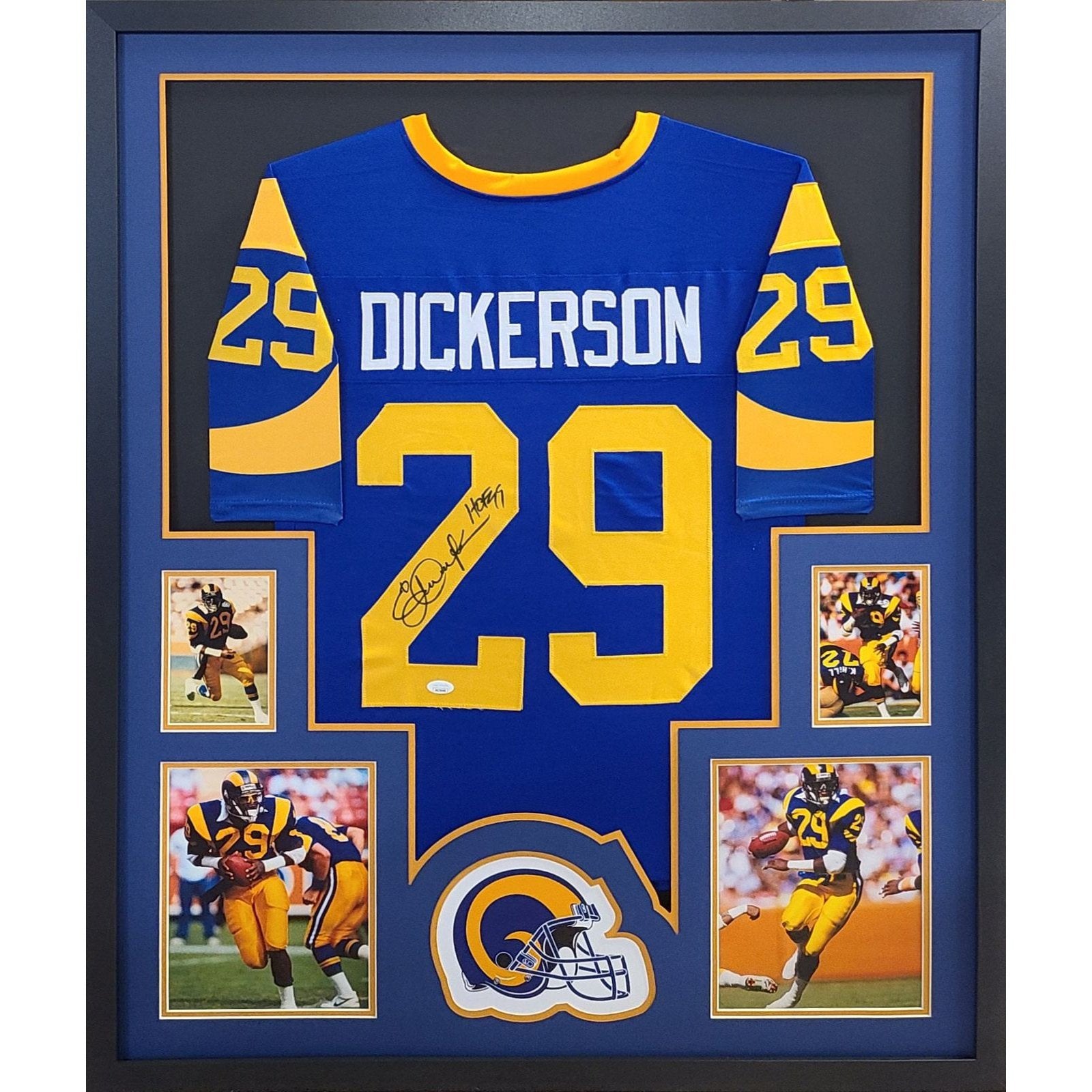 Eric Dickerson Signed Framed Jersey JSA Autographed Los Angeles Rams