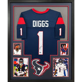 Stefon Diggs Framed Signed Houston Texans Jersey Beckett Autographed