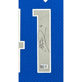 Dirk Nowitzki Framed Jersey Beckett Autographed Signed Dallas Mavericks 2T