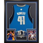 Dirk Nowitzki Framed Jersey JSA Autographed Signed Dallas Mavericks