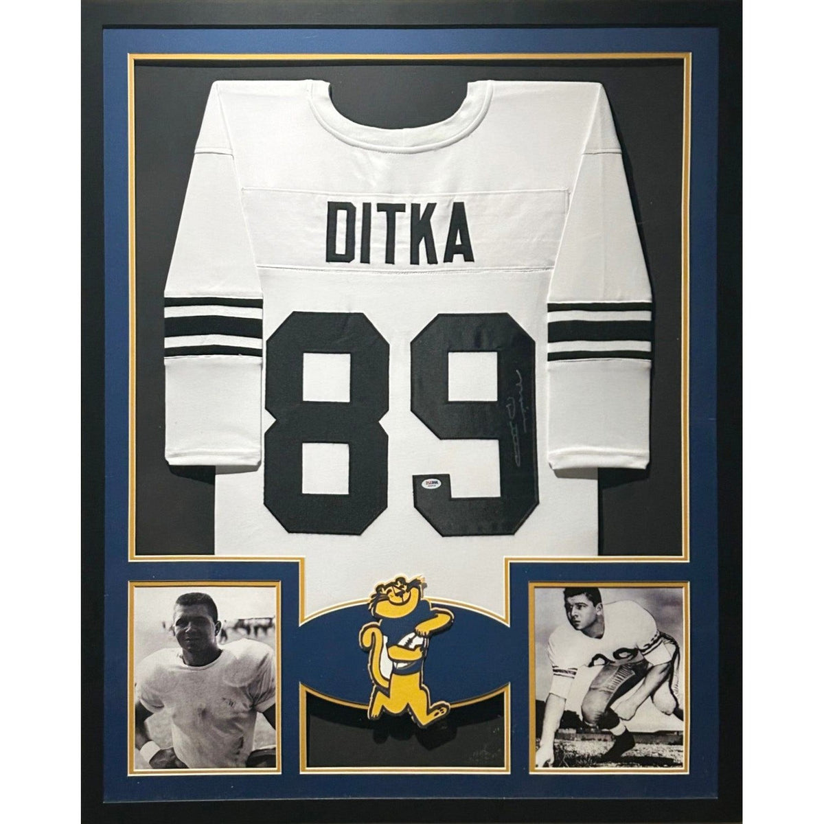 Mike Ditka Framed TB Jersey JSA Autographed Signed Pitt Panthers