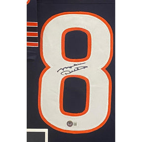Mike Ditka Framed Stat Jersey Beckett Autographed Signed Chicago Bears
