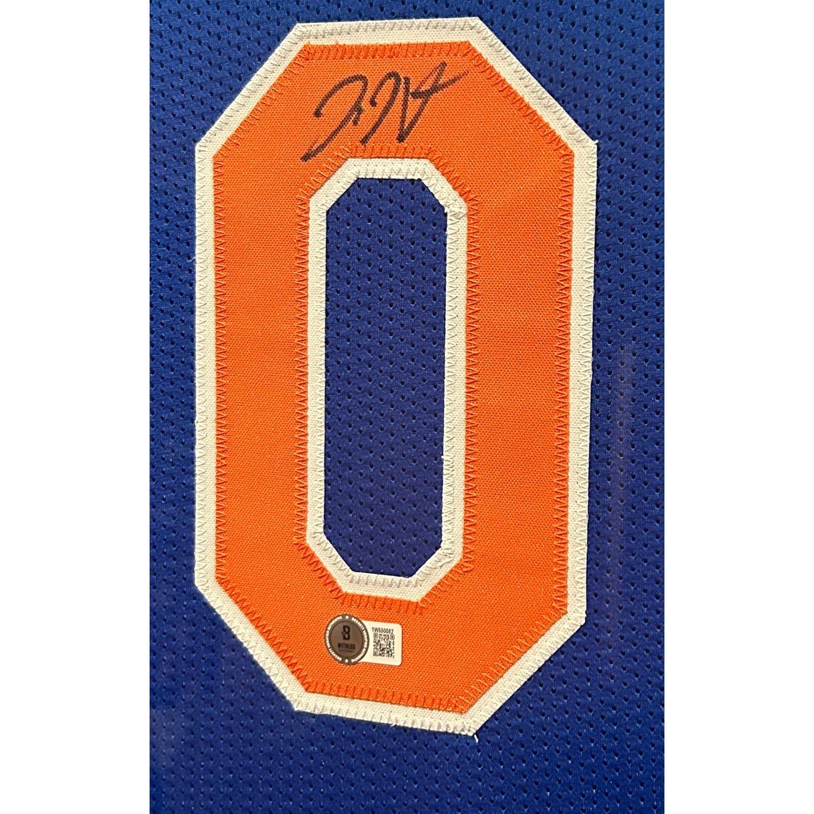 Donte DiVincenzo Signed Framed Jersey Beckett Autographed New York Knicks