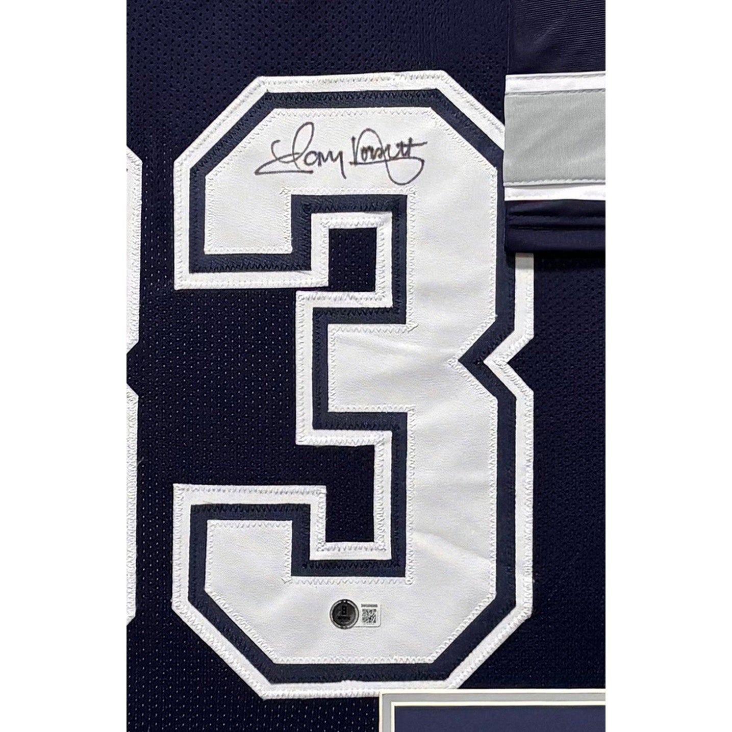 Tony Dorsett Signed Framed Jersey Beckett BAS Autographed Cowboys