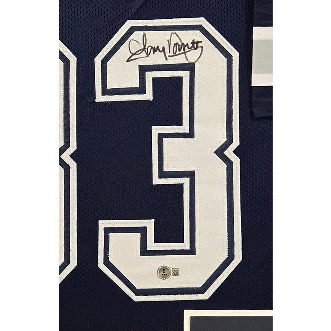 Tony Dorsett Signed Framed Jersey Beckett BAS Autographed Cowboys Navy