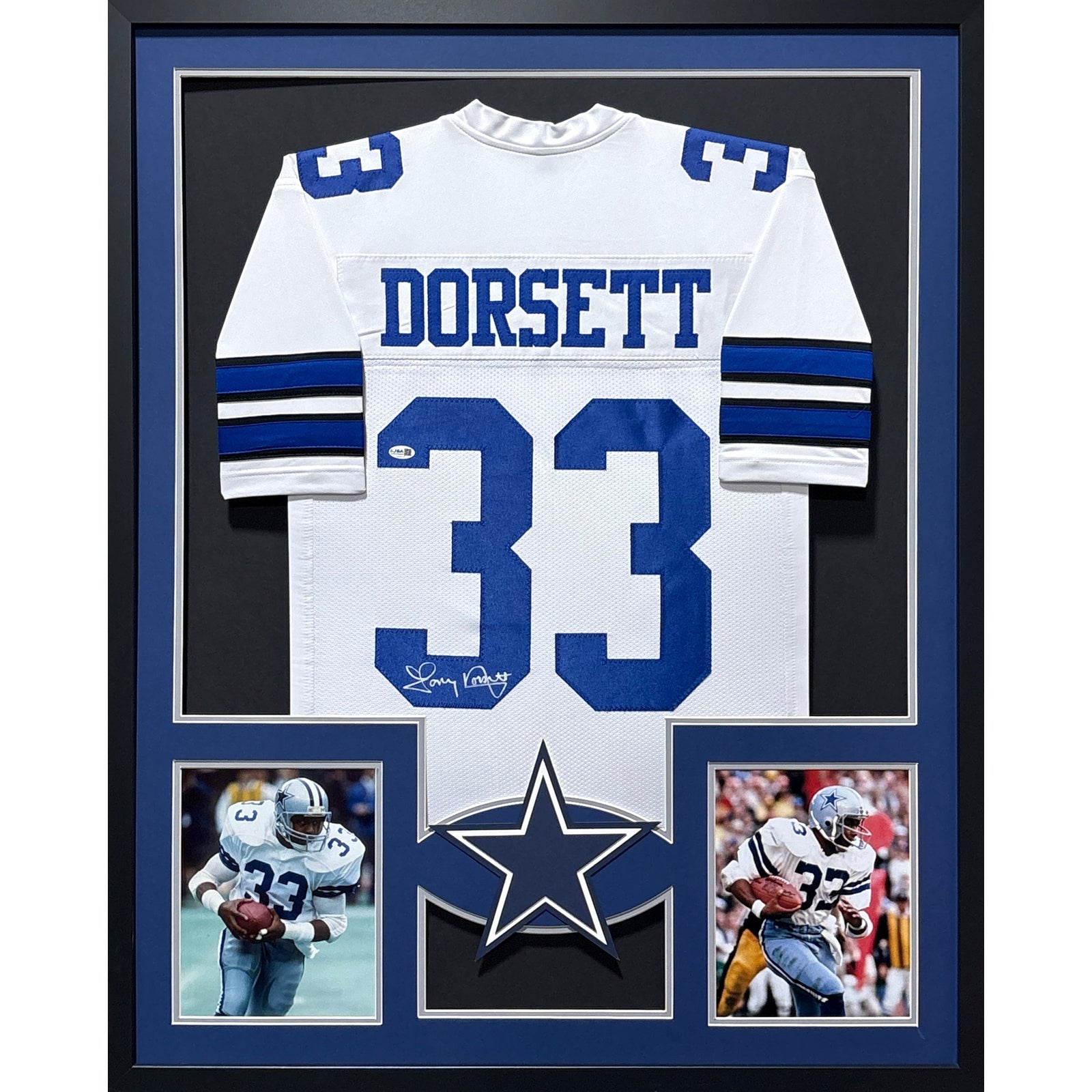 Tony Dorsett Framed Jersey JSA Autographed Signed Dallas Cowboys