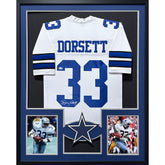 Tony Dorsett Framed Jersey JSA Autographed Signed Dallas Cowboys