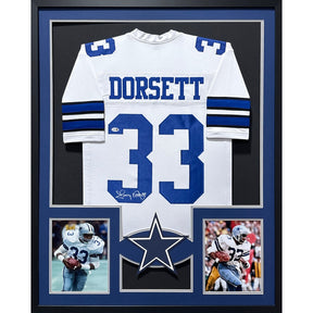 Tony Dorsett Framed Jersey JSA Autographed Signed Dallas Cowboys