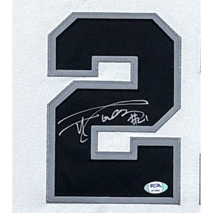 Tim Duncan Signed Framed Jersey PSA/DNA San Antonio Spurs Autographed