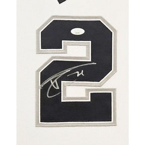 Tim Duncan Signed Framed Black Jersey JSA San Antonio Spurs Autographed