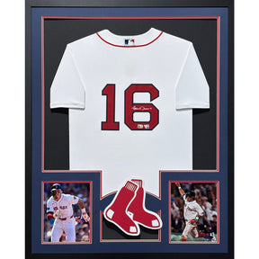 Jarren Duran Framed Jersey JSA Autographed Signed Boston Red Sox