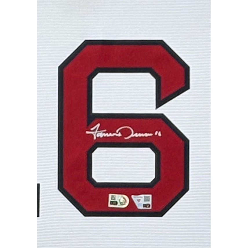 Jarren Duran Framed Jersey JSA Autographed Signed Boston Red Sox