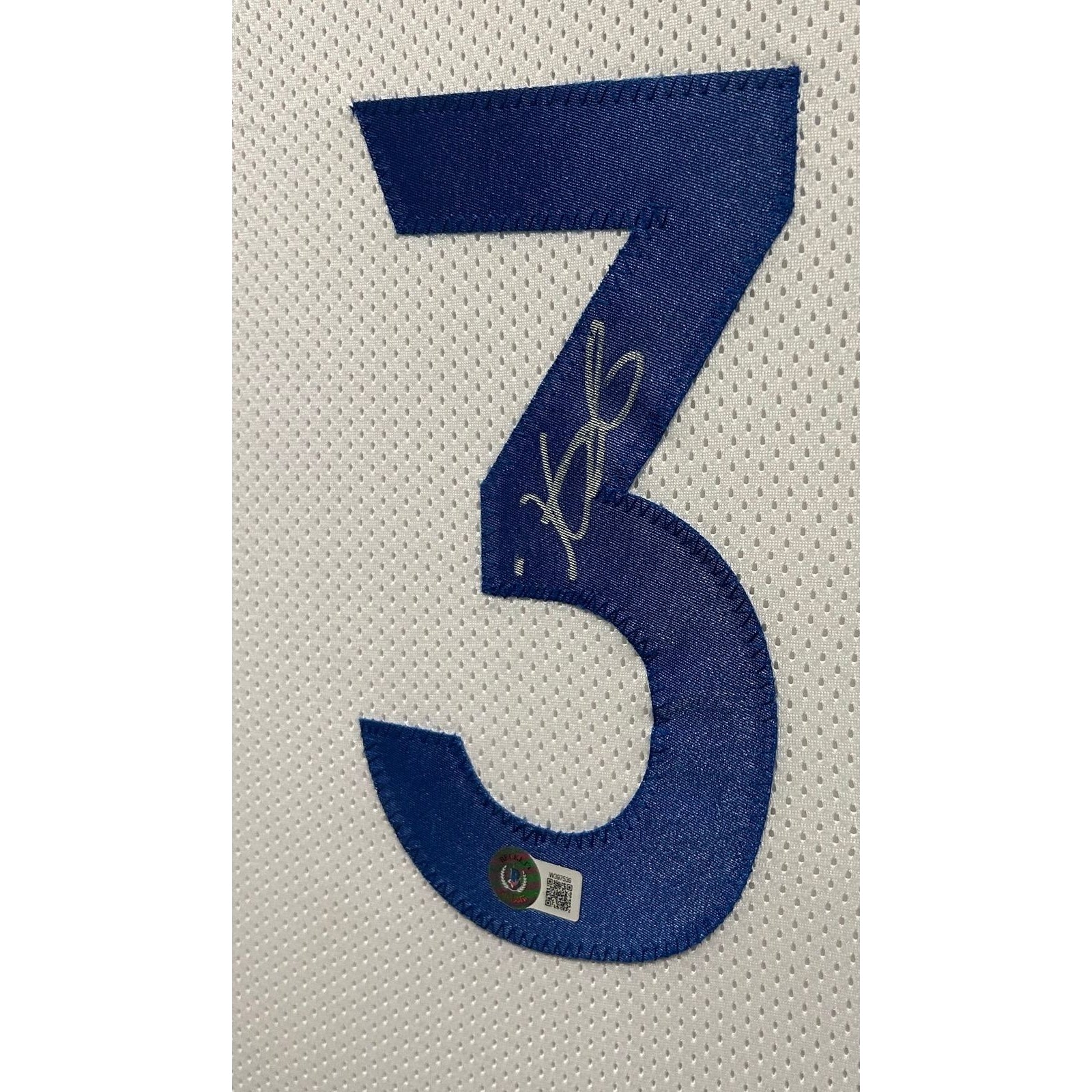 Kevin Durant Signed Framed White Jersey Beckett Autographed GS Warriors