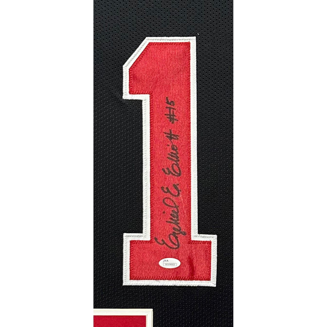 Ezekiel Elliott  Framed Signed Black Jersey JSA Autographed Ohio State
