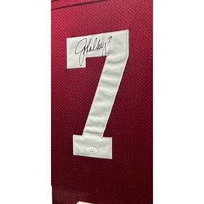 John Elway Framed Signed Jersey JSA Autographed Stanford