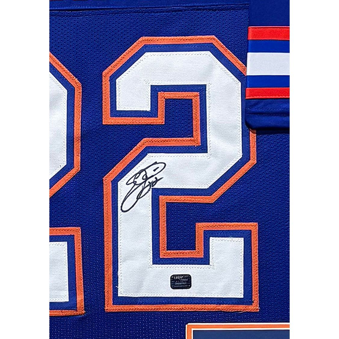 Emmitt Smith Framed Blue Jersey Autographed Signed Florida Gators PROVA