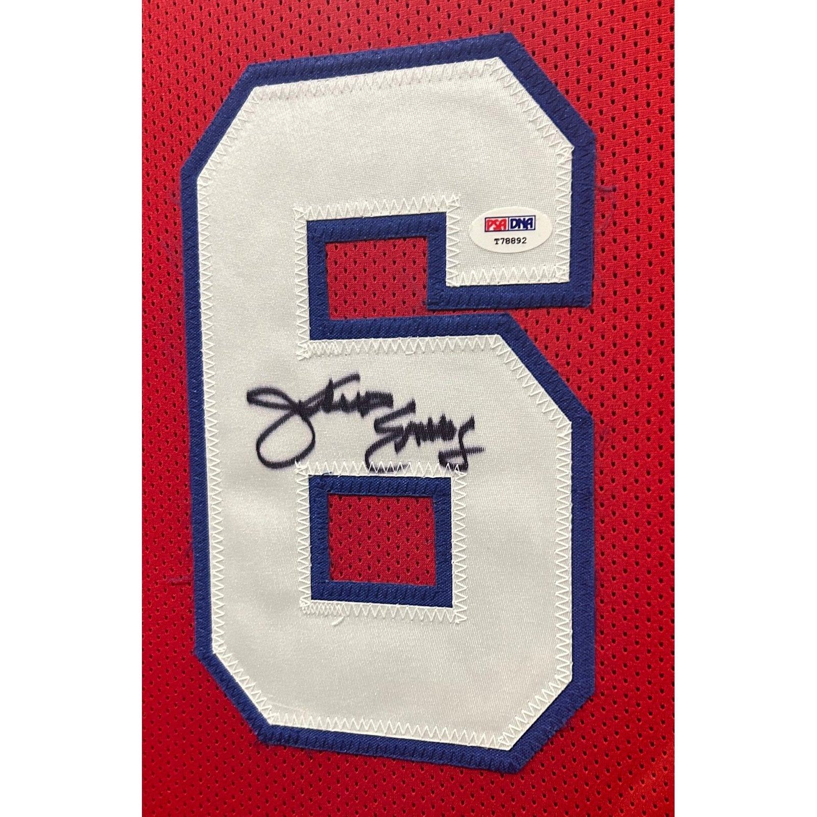 Julius Erving Signed Framed Jersey PSA/DNA Autographed Philadelphia 76ers