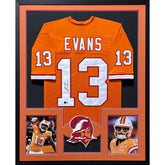 Mike Evans Framed Signed Orange Jersey Autographed Buccaneers Beckett
