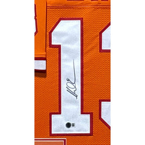 Mike Evans Framed Signed Orange Jersey Autographed Buccaneers Beckett