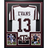 Mike Evans Framed Signed White Jersey Autographed Texas A&M Beckett