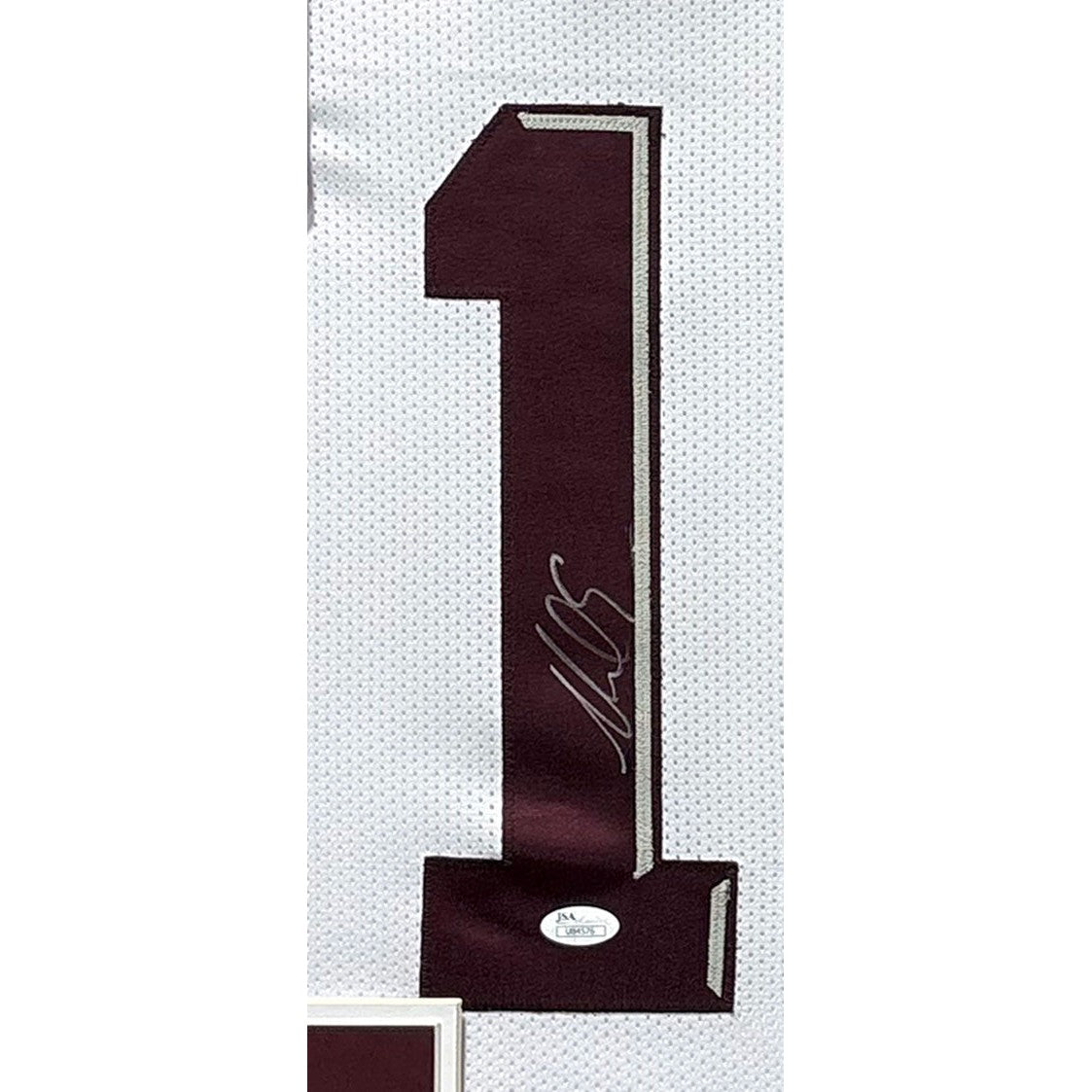 Mike Evans Framed Signed White Jersey Autographed Texas A&M Beckett