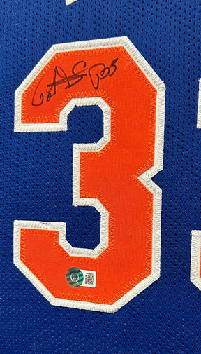 Patrick Ewing Framed Signed Jersey Beckett Autographed New York Knicks