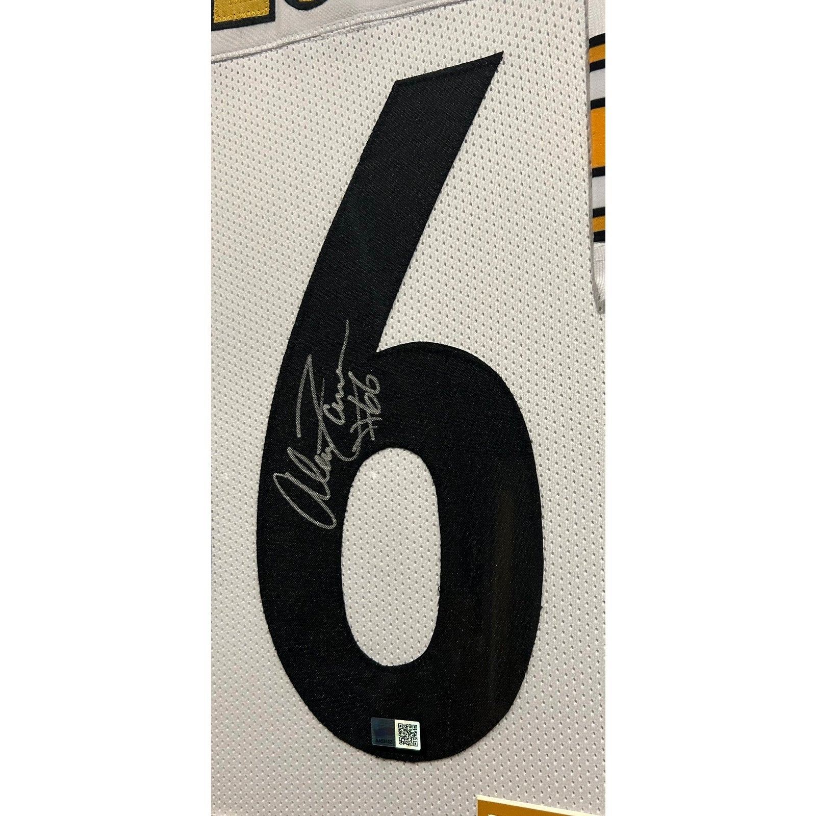 Alan Faneca Framed Jersey TSE Autographed Signed Pittsburgh Steelers