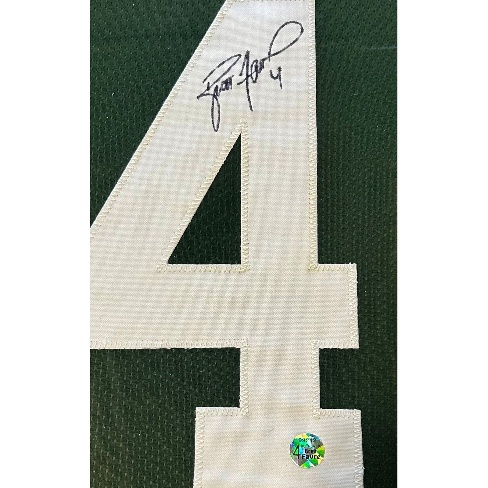 Brett Favre Framed Jersey Autographed Signed Favre COA Green Bay Packers 2P