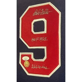 Bob Feller Framed Signed Cleveland Indians Jersey JSA Autographed