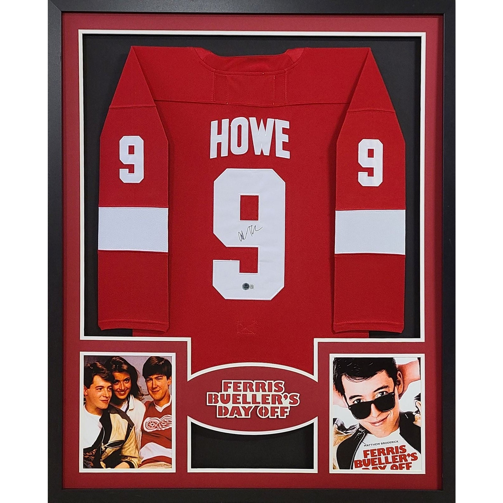 Ferris Bueller's Day Off Alan Ruck Signed Framed Jersey Beckett Autographed