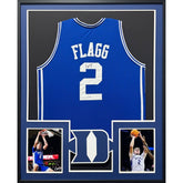 Cooper Flagg Framed Signed Jersey JSA Autographed Duke Dallas Mavericks
