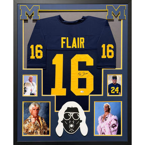 Ric Flair Framed Jersey JSA Autographed Signed 16 Time Champion Michigan