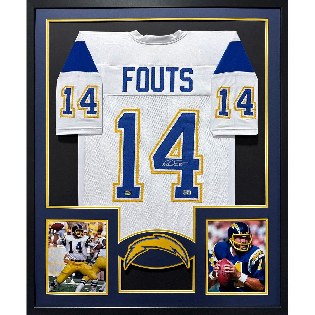 Dan Fouts Framed Signed Jersey JSA COA Autographed San Diego Chargers