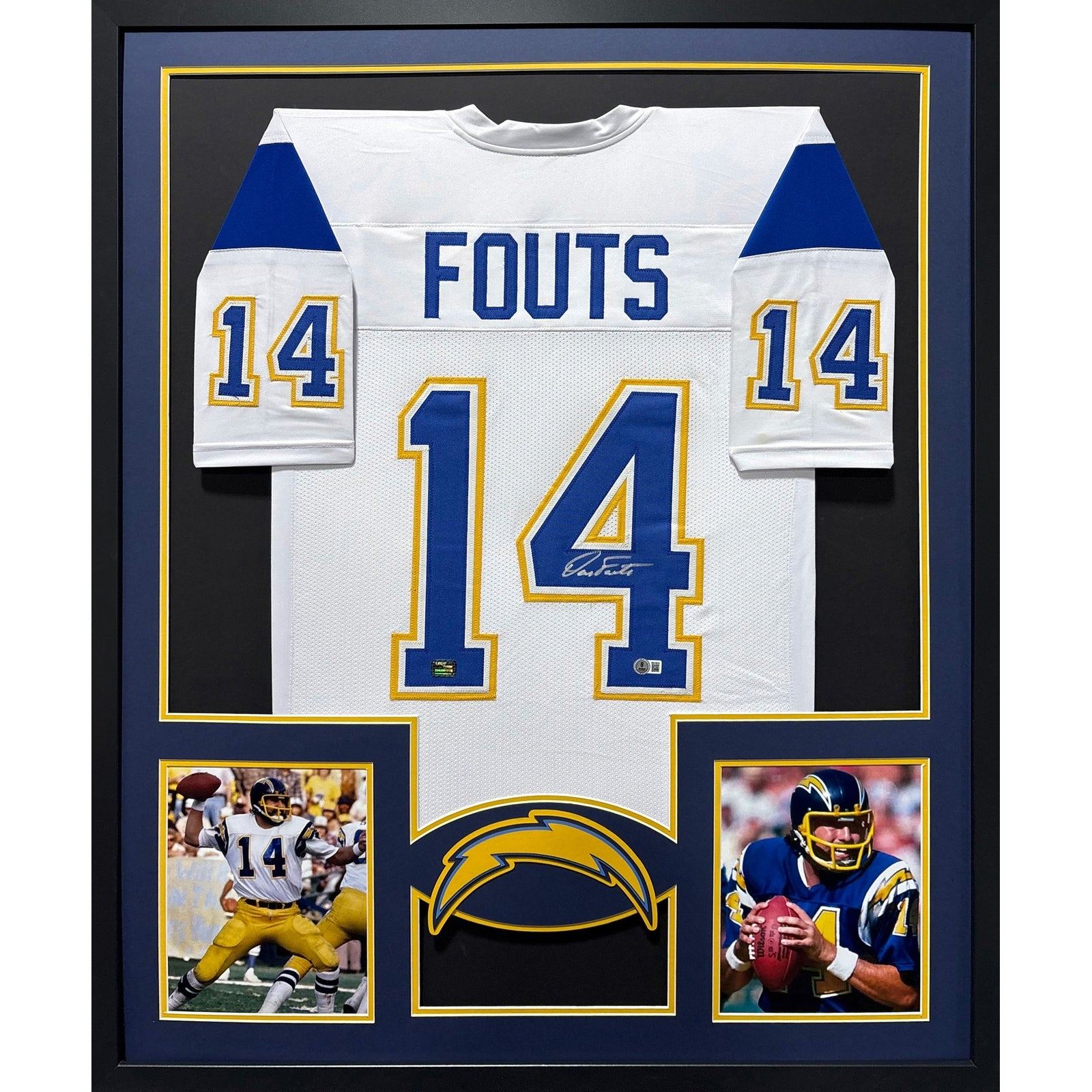 Dan Fouts Framed Signed Jersey JSA COA Autographed San Diego Chargers