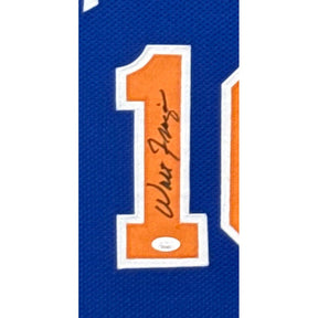 Walt Frazier Signed Framed Jersey Beckett Autographed New York Knicks IH