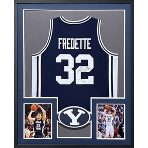 Jimmer Fredette Signed Framed Jersey JSA Autographed BYU