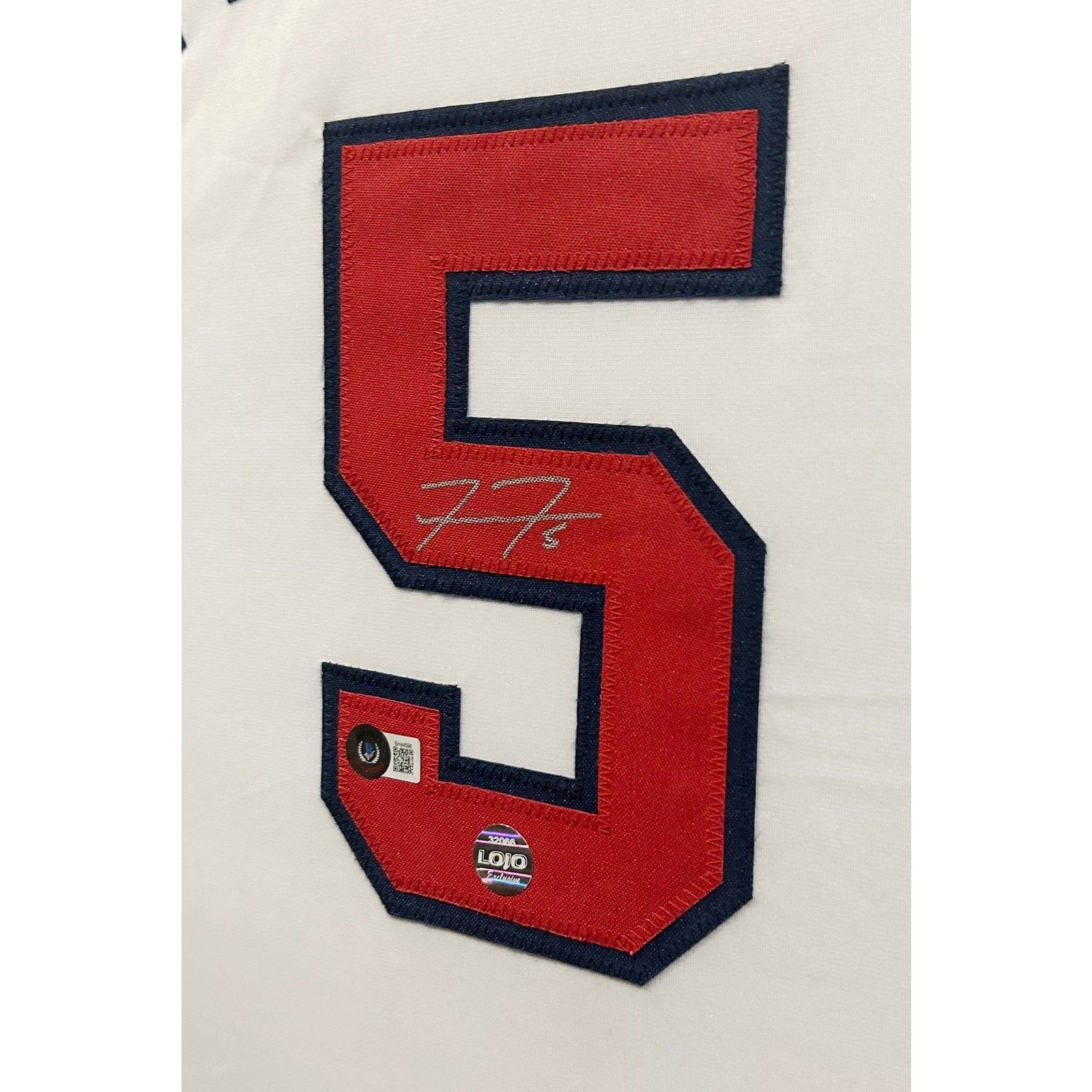 Freddie Freeman Framed Jersey Autographed Signed Beckett COA Atlanta Braves