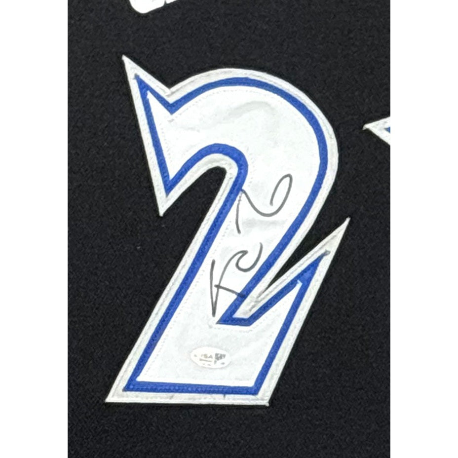 Kevin Garnett Framed Signed Timberwolves Black Jersey JSA Autographed