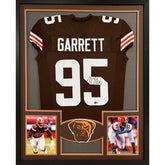 Myles Garrett Framed Signed Jersey Beckett Autographed Cleveland Browns