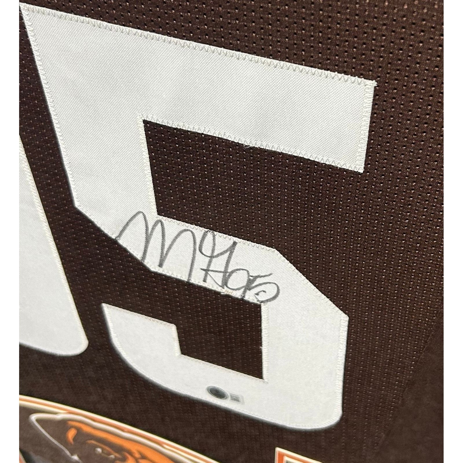 Myles Garrett Framed Signed Jersey Beckett Autographed Cleveland Browns